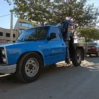 جرثقیل نیسانی دو تن خودرو بر امداد خودرو یدک کش