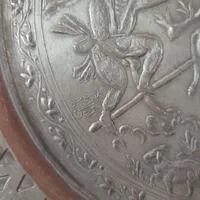 سینی تاس وپارچ و سه عدد سینی امضا دار مسی قدیمی|کلکسیون اشیاء عتیقه|تهران, سبلان (لشگر)|دیوار