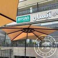 سایبان چتری مستطیلی برند PM ابعاد سفارشی|کافی‌شاپ و رستوران|شیراز, میانرود|دیوار