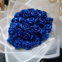 دسته گل روبانی