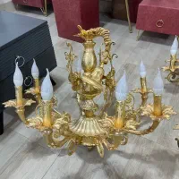 چهار عدد لوستر دو عدد هشت شاخه دو عدد شش شاخه|لوستر و چراغ آویز|بیرجند, |دیوار