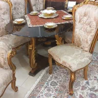 ست مبلمان ۹نفره و میزغذاخوری ۶نفره و بوفه|مبلمان خانگی و میز عسلی|دلیجان, |دیوار