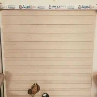 پرده زبرا کرم رنگ آماده تحویل