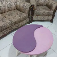 سه میز وسط(دو طبقه،ضد خش،مدرن) و مبل ۷ نفره کلاسیک