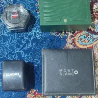 چهار عدد جعبه ساعت رولکس مونت بالان و کاسیو اصلی