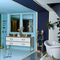 کابین روشویی+آینه ویژه از برند ورابرتو