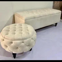 پاف صندوقچه دار و ساده (آزرا)|صندلی و نیمکت|کرج, حسن آباد|دیوار