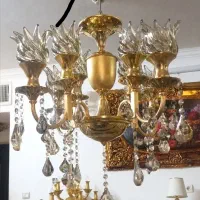 تعدادی لوستر برنجی ابطلا دسته دوم در حد نو|لوستر و چراغ آویز|مشهد, الهیه|دیوار