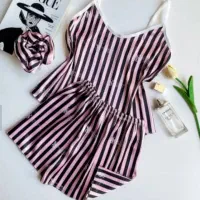 تاپ شرتک ساتن و لباس کمی بلند تر همراه با اسکرانچی|لباس|بندرعباس, |دیوار