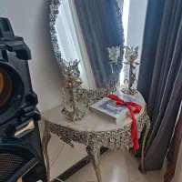 آینه شمعدان برنز با میز
