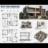 انجام پروژه معماری باAutoCADوRevit رندرهوش مصنوعی