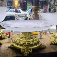 سرویس ۵تکه سولو پایه و لب طلا