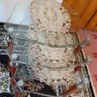 میز عسلی شیشه ای پایه فلزی|مبلمان خانگی و میز عسلی|نشتارود, |دیوار