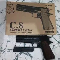 تفنگ کلت تمام فلز مدلc8 ایرسافت گان