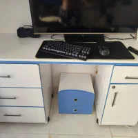 کمد تخت پا تختی میز تحریر و شلف بزرگ آبی پسرانه|تخت و سرویس خواب|لاهیجان, بوجایه|دیوار