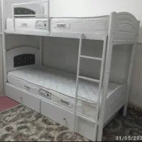 ۲طبقه تخت دو طبقه مدل کفی یه تیکه|تخت و سرویس خواب|قم, شاه ابراهیم|دیوار