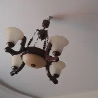 لوستر ۴شاخه شیک و زیبا|لوستر و چراغ آویز|اراک, |دیوار