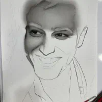 نقاشی سیاهقلم|تابلو، نقاشی، عکس|تهران, استاد معین|دیوار