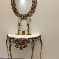 آینه شمعدان برنز