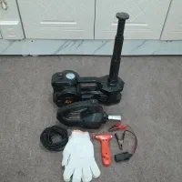 جک و پمپ باد وآچار چرخ برقی ۱۲ ولت