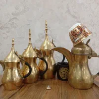 دله قهوه جوش سوری اصلی و هندی برنجی