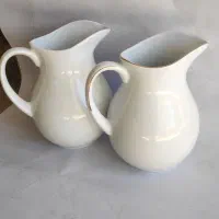 پارچ ریحان لب و دسته طلایی وسفید کارخانه لورین اصف