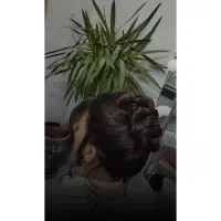 شنیون میکاپ محفلی(فقط هزینه مواد گرفته میشه)|خدمات آرایشگری و زیبایی|ساوه, |دیوار
