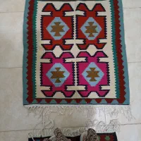 سه عدد گلیم دستبافت وسه عدد پادری  ماشینی