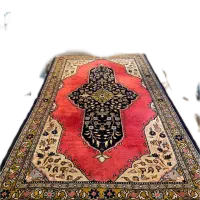 قالیچه انتیک کهنه قدیمی قم ۸۰ساله|فرش|تهران, سنائی|دیوار