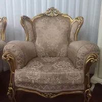 مبل سلطنتی۹نفره دسته متکایی با جلومبلی