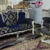مبلمان سلطنتی۷نفره همراه سه عددمیزعسلی سالم وتمیز|مبلمان خانگی و میز عسلی|شهریار, شهرک بهاران (ویره)|دیوار