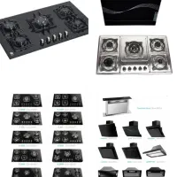 اجاق گاز پنج شعله رومیزی و کمدی طرح فر 8899