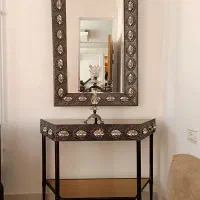 آینه و کنسول فلزی آبکاری نقره