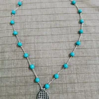 گردن بندفیروزه مرغ آمین نقره ۹۲۵|جواهرات|شیراز, تاچارا|دیوار