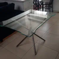 میز ناهار خوری شیشه ای