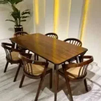 میز و صندلی چوبی کاشانه