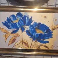 قاب و تابلو خاص با مخمل ژاپنی و نقاشی برجسته|تابلو، نقاشی، عکس|جم, |دیوار