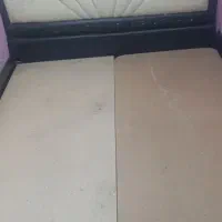 تخت دونفره کمد پاتختی کارکرده|تخت و سرویس خواب|قم, باغ شازده|دیوار