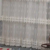 سه عدد پرده تور پنجره ای