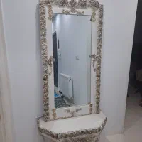 مبلمان۷نفره همراه با ساعت و آینه و کنسول|مبلمان خانگی و میز عسلی|سنندج, |دیوار