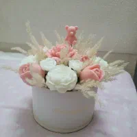 گیفت وباکس گل شمع
