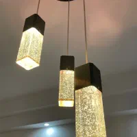 لوستر حباب شیشه ای سقفی|لوستر و چراغ آویز|تهران, پونک|دیوار