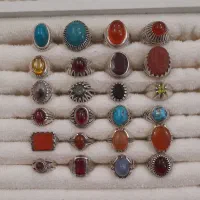 انگشترای نقره همگی عیار ۹۲۵ گرمی ۳۲۰ تومن|جواهرات|اردبیل, |دیوار