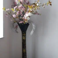 گل و گلدان بزرگ|گل مصنوعی|سراب, |دیوار