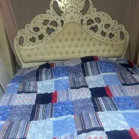 تخت خواب عروس به همراه کمد و ۲ عدد پاتختی