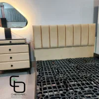 چوب برگ / تخت دو نفره / سرویس خواب لمسه / تخت خواب|تخت و سرویس خواب|مشهد, فرهنگیان (شهرک غرب)|دیوار