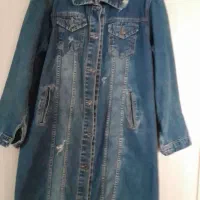 کت شلوار جین آبی