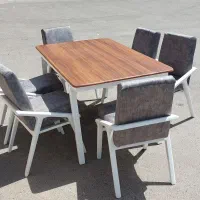 میز غذا خوری شش نفره راش با صفحه ضد خش|میز و صندلی غذاخوری|نجفآباد, ویلاشهر|دیوار