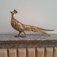 مجسمه طاووس جنس برنج