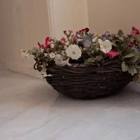دوعددسبدگل مصنوعی شیک وتمیز|گل مصنوعی|کرج, باغستان|دیوار
